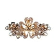 thumbnail image 1 of WEIWEIGG Floral Hair Clips for Women, Flower Claw Clips for Thick Hair, Multi-Styles, Nonslip Jaw Clips, Gift for Girlfriend, Daily Party Elegance Gold, 1 of 8