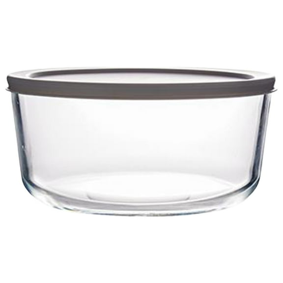 WEIWEIGG Glass Food Storage Containers (1-Piece, Grey), Leakproof 1QT Kitchen Set for Meal Prep, Microwave & Freezer to Oven