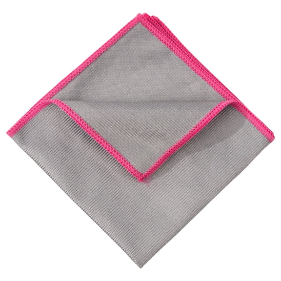 WEIWEIGG Glass Polishing Cloth Streak Free Miracle Cleaning Cloth Lint Free Microfiber Cleaning Rags for Glasses Kitchen Dish Mirrors Easy Clean,Pink