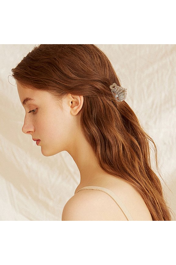 Lemon Slice Hair Ties for Thick Hair, Soft Elastic Ponytail Holders, Non-Slip Fruit Hair Clips Women's Summer Accessories, 1 PCS