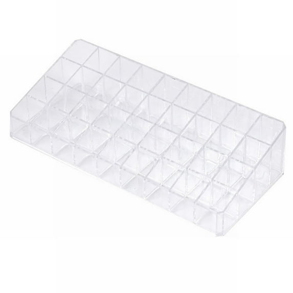 WEIWEIGG Lipstick Storage Box, Lipstick Storage Box Transparent 12/18/36 Grids Women Makeup Lip Glaze Holder Cosmetics