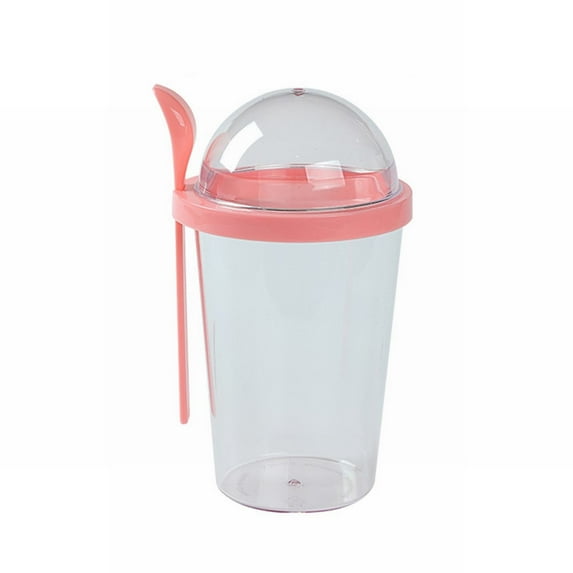 WEIWEIGG Overnight Oats Containers with Lids and Spoons, for Yogurt Cereal To Go, Leak Proof Meal Prep Bowls, Microwave Dishwasher Safe, BPA Free, Portable Breakfast Cup