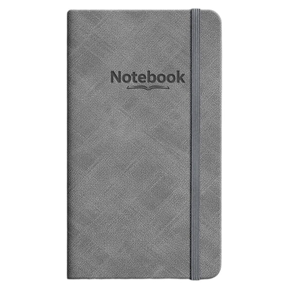 WEIWEIGG Small Pocket Notebook Journals, 1 Pack Fabric Texture Hardcover Lined Notebooks A6 Portable Notepad for Note Taking Supplies 6.96" X 3.85", 160 Pages,Brown