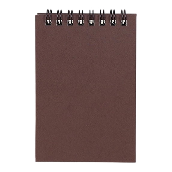 WEIWEIGG Spiral Memo Pads, 3X5 Inch Small Note Pads, Pocket Notebooks with 75 Sheets College Ruled Lined Paper, Top Bound Mini Spiral Notepad for Gifts Office Home Supplies,Coffee