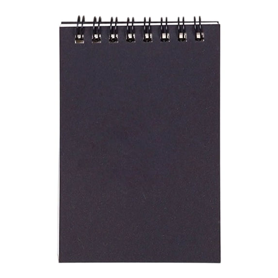 WEIWEIGG Spiral Memo Pads, 3X5 Inch Small Note Pads, Pocket Notebooks with 75 Sheets College Ruled Lined Paper, Top Bound Mini Spiral Notepad for Gifts Office Home Supplies,Black