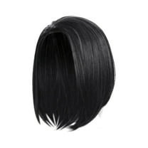 WEIWEIGG Straight Wigs for Women - Medium Straight Lace Synthetic Wig, Side Split Bangs, Soft & Natural, Versatile for Work, Date, Concert