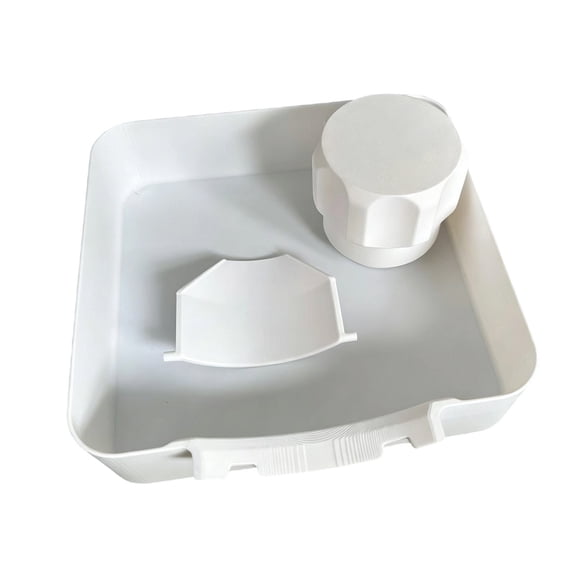 WEIWEIGG Universal Front-Load Washing Machine Drain Pan, Washing Machine Drain Tray, Leak-Proof Water Catch Drainage Tray, Easy Installation for Basements, Apartments, Mobile Homes