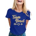 thumbnail image 1 of WEIWEN Bride Shirt for Women Team Bride Tshirts Matching Bridal Party Wedding Short Sleeve Tees Blue, M, 1 of 4