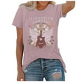 thumbnail image 1 of WEIWEN Country Music Tshirts Shirts for Women Vintage Nashville Tennessee Graphic T Shirts Music Lovers Summer Vacation Tops Basic Tees Pink, XXL, 1 of 4