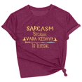 thumbnail image 1 of WEIWEN Halloween Shirts for Woman Sarcasm Because Vada Kedavr is Illegal Crewneck Short Sleeve Tee Tshirts Cute 2026 Going Out Tops Wine, XL, 1 of 3