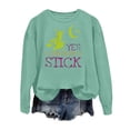 thumbnail image 1 of WEIWEN Halloween Sweatshirts for Women Dressy Yes I Can Drive A Stick Witch Printed Long Sleeve Fall Outfits for Women Tops Women's Sweaters Fashion Clothing M, 1 of 3