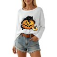 thumbnail image 1 of WEIWEN Halloween Sweatshirts for Women Halloween Sweatshirt Womens Halloween Shirts Salem Apothecary Graphic Pullover Hocus Pocus Long Sleeve Tops White, XXL, 1 of 4