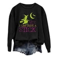 thumbnail image 1 of WEIWEN Halloween Sweatshirts for Women Yes I Can Drive A Stick Witch Sweaters Fall Outfits for Women Witch Shirts Plus Size Tops Women's Clothing Black, S, 1 of 3
