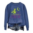 thumbnail image 1 of WEIWEN Halloween Sweatshirts for Women Yes I Can Drive A Stick Witch Sweaters Fall Outfits for Women Witch Shirts Plus Size Tops Women's Clothing Blue, XL, 1 of 3