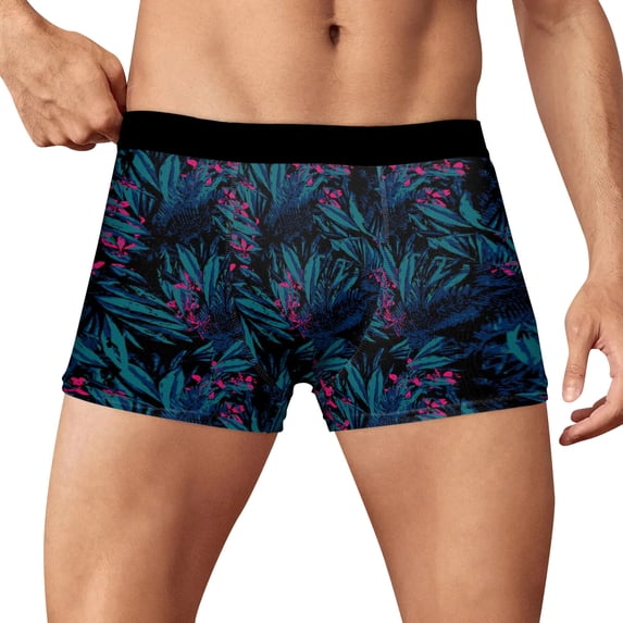 WEIWEN Mens Underwear Boxer Briefs Classic Tropical Beach Palm Tree ...