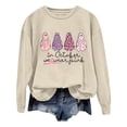 thumbnail image 1 of WEIWEN In October We Wear Pink Sweatshirt for Women Cancer Awareness Clothes Halloween Sweaters for Women Pullover Tops Womens Fall Outfits Women's Clothing L, 1 of 3