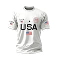 thumbnail image 1 of WEIWEN Patriotic Shirts for Men American 250 Anniversary Shirt 1776-2026 250th Anniversary USA T Shirts for Man Fashion Clothing White, M, 1 of 3