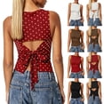 thumbnail image 1 of WEIWEN Spaghetti Strap Tank Top for Women Sleeveless Ribbed Knit Vest Shirts Slim Fit Summer Going Out Camisole Womens Tank Tops Red, L, 1 of 7