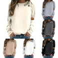 thumbnail image 1 of WEIWEN Spooky Season Sweatshirts for Women 2026 Boo Ghost Pumpkin Halloween Clothes for Women Tops Casual Crewneck Sweaters Women's Fashion Clothing Khaki, S, 1 of 5