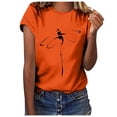 thumbnail image 1 of WEIWEN Womens Summer Tops 2026 Trendy Boho Dragonfly Graphic Tees for Women Casual Going Out T Shirts Basic Workout Short Sleeve Tshirts Women's Clothing Orange, M, 1 of 5