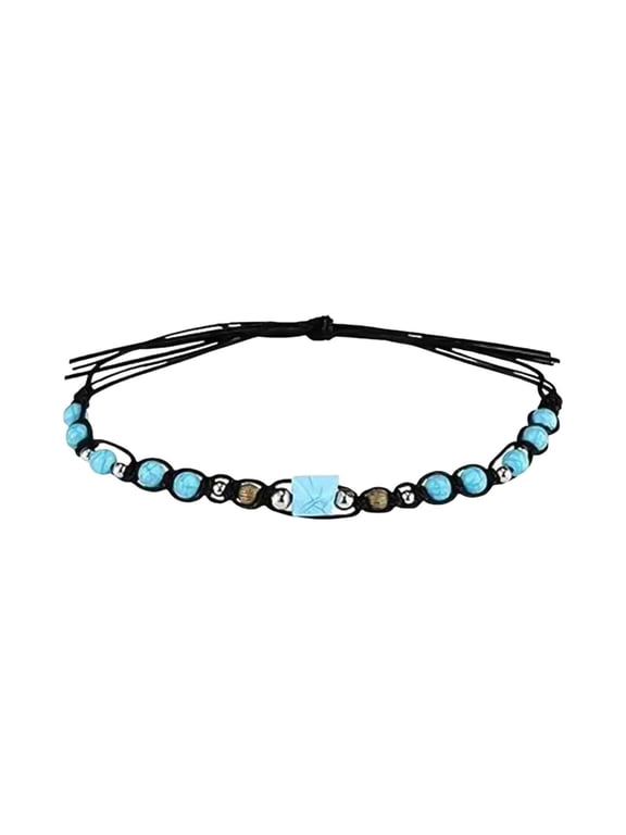 Cowboy Hat Bands Ethnic Western Hat Bands For Cowboy Hats Leather Turquoise Hatbands Beaded Hat Bands For Women Men