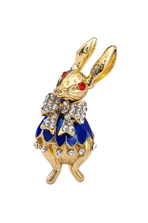 Cute Rabbit Rhinestones Brooch Pins For Women Fashion Brooches Elegant Rabbit Animal Brooch For Women Accessories Birthday Valentine's Day Christmas Jewelry Gif Brooches for Women Letter