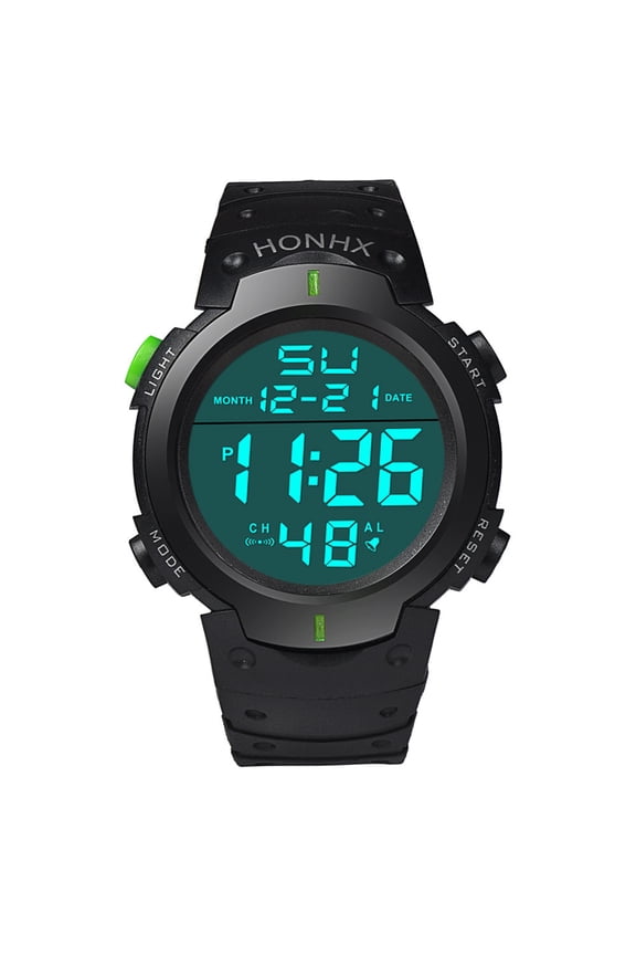 Fashion Men's LCD Digital Stopwatch Date Rubber Sport Wrist Watch Men's Dive for Women Rose Womens Leather Watch Ages 11-15 Watch Second Hand Sports Watch Men Women Smart Watch Womens