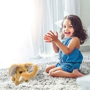 WEIXF Interactive Electronic Elephant Toy Walking Trumpeting And Nodding Pet For Kids And Collectors