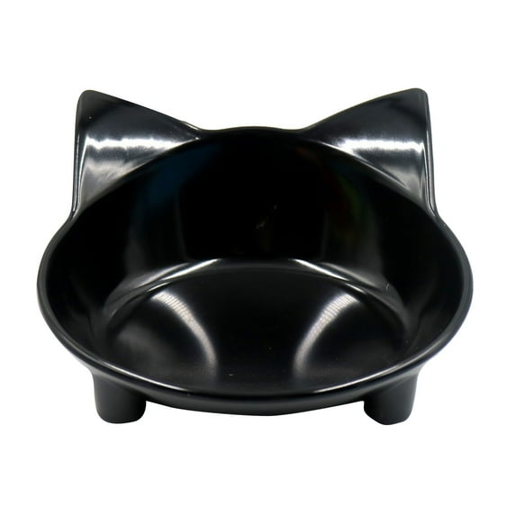 WEIXF Shallow Cat Food Bowl Wide Dish Non Cats Feeding For Whisker Fatigue Slow Cat Feeder Dog Bowl Large Heavy Cat Metal Bowls Dog Bowels Small Dog Bowl Mats for Water Slow Feed Dog Bowls for Raised