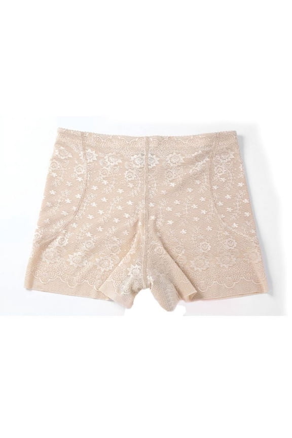 WEIXINBUY New Women Middle Waist Underwear Abundant Buttocks Padded Seamless Butt Lift Lingerie Hip Up Control Panties