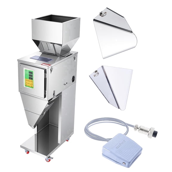 Auto Weighing & Filling Particle Fillere,0.1g Accuracy Stainless Steel Powder Fill Machine for Coffee Tea Spice Pet Food Packaging