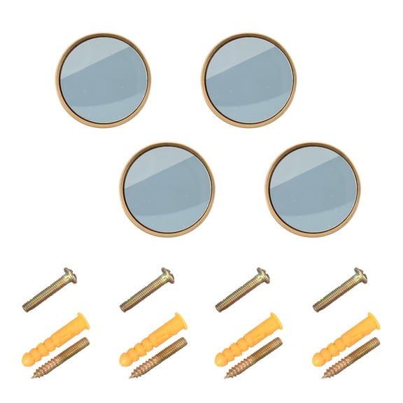 WEIYEKO 4 Pack Kitchen Cabinet Knobs Round Zinc Drawer Pulls, Ice Blue
