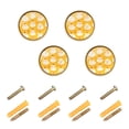thumbnail image 1 of WEIYEKO 4 Pack Kitchen Cabinet Knobs Round Zinc Drawer Pulls, Lovely Capybara and Orange, 1 of 9