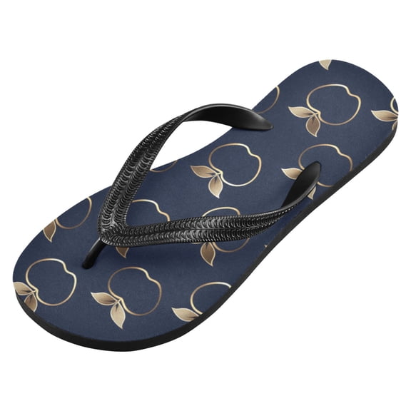 WEIYEKO Unisex Flip Flops for Men Women Non-Slip Comfortable Lightweight Beach Thong Sandals, Apple Silhouette