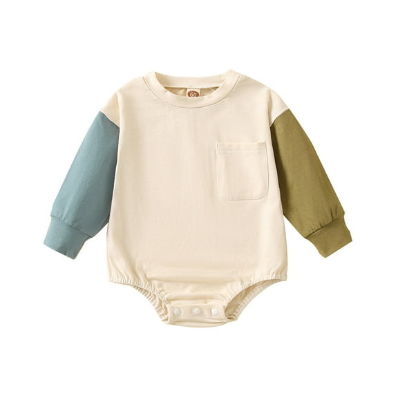 WEIYLL Boy's Bodysuits Long Sleeve Bu3 Baby Casual Jumpsuits 0-3 Months