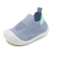 thumbnail image 1 of WEIYLL Boys Girls Shoes Breathable Non Walking Sock First Walking With Rubber Sole Slipper Light Gray Kids Sneakers & Athletic 2.5-3 Years, 1 of 7