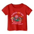 thumbnail image 1 of WEIYLL Girls T Shirts Casual Letter Print Round Neck Loose Short Sleeve Child Tee Tops for 10-11 Years, 1 of 4