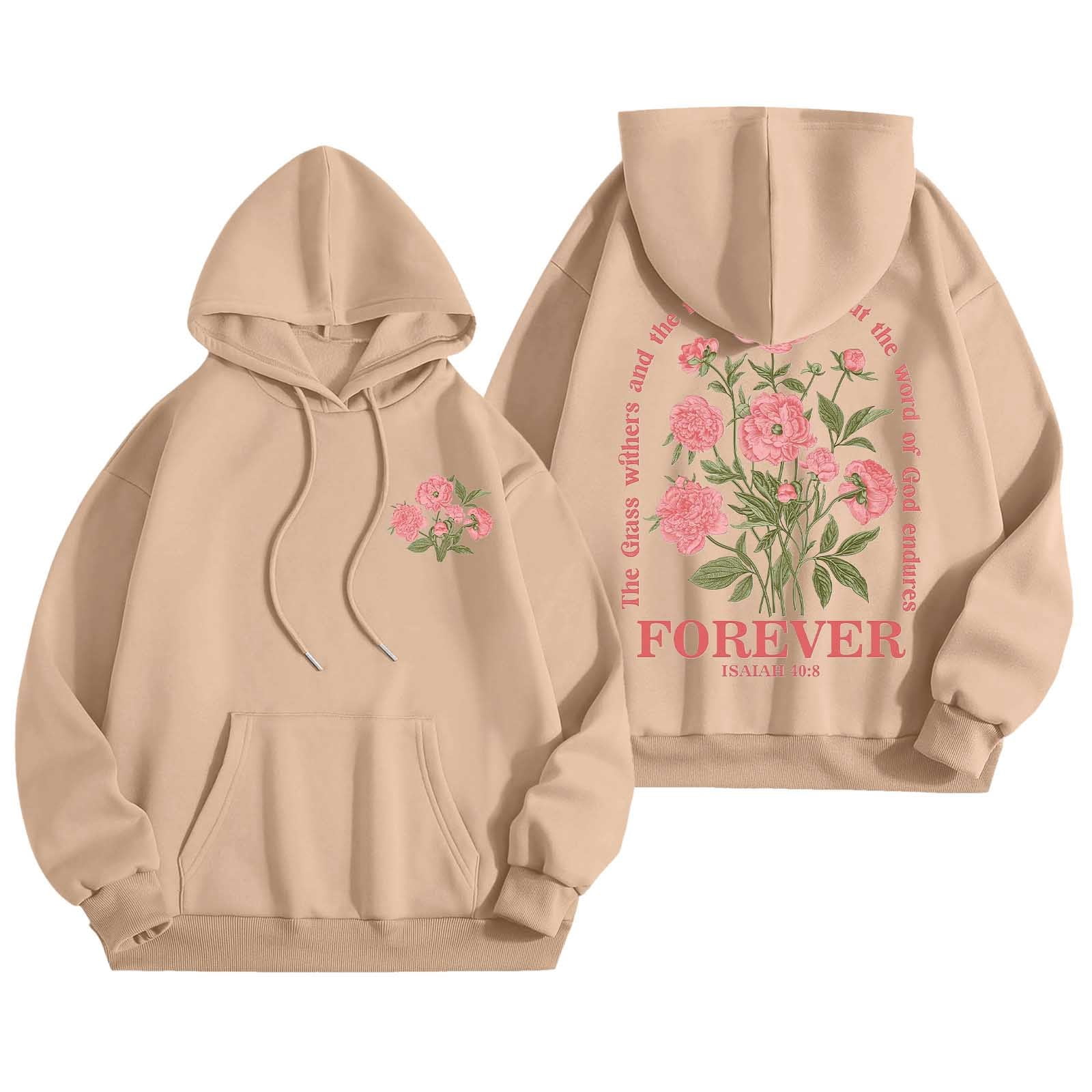 She is Worthy Words Graphic Hoodie Sweatshirt main image 1
