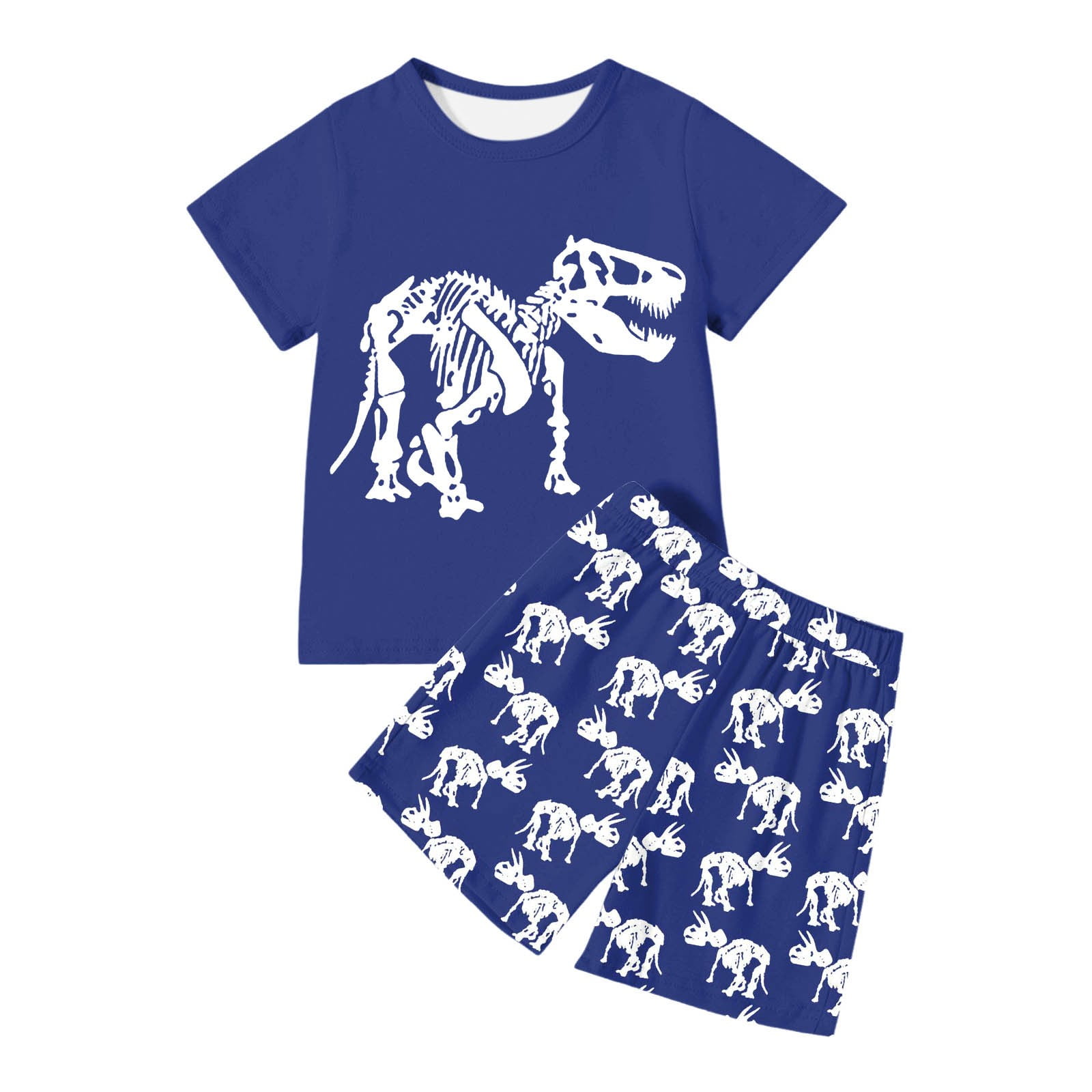Stylish Star Print Shirt and Olive Shorts Set for Boys – With Bow Tie main image 1