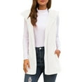 thumbnail image 1 of WEIYLL Women's Cardigans Hooded Fur Fluffly Vintage Shaggy Vest Jacket Long White Fall Coats ,M, 1 of 7