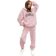 thumbnail image 1 of WEIYLL Women's Fashion Casual Hoodie Sweatshirt And Long Pants Set, 1 of 4