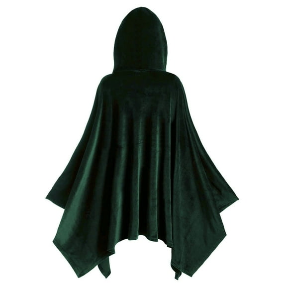 WEIYLL Womens Hoodies Solid Cloak Vintage Matching Cape Coat Green Athletic Fall Tops ,size XL