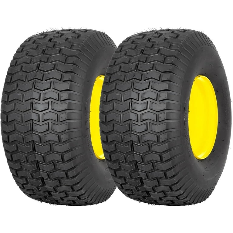 WEIZE 20x8.00 8 Tubeless Lawn Mower Tires with Rim Fit Most Ariens Husqvarna 3.48 Offset Hub 4 Ply 965lbs Capacity Set of 2