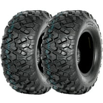 WEIZE 25x10-12 All Terrain ATV UTV Tires, 25 * 10-12 Rear Tire, Set of 2 Tires, 6PR, Suitable For Mud, Gravel, Sand, Rocky