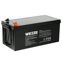 WEIZE AGM Group Size 4D Battery, 12 Volt 200Ah Deep Cycle Battery Perfect for RV, Caravan, Camping, Camper Trailers, Camper Vans, Motor-Homes, Marine, 4WDs & Off Grid Solar