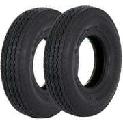 WEIZE 4.80-8 Trailer Tire 4.8-8 480-8, Highway Boat Utility LRC 6PR, Load Range C Set of 2