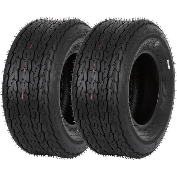 WEIZE Highway Boat Utility Trailer Tire 20.5X8-10, Load Range E, LRE 10PR Set of 2