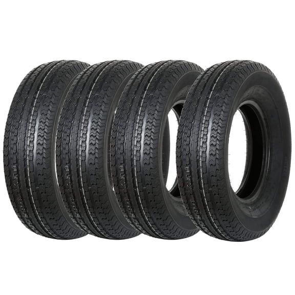 WEIZE Premium Trailer Tires ST225/75R15 10 Ply 117/112N Load Range E, ST 225/75/15 225/75R15 225 75R15 Radial Tires - Set of 4