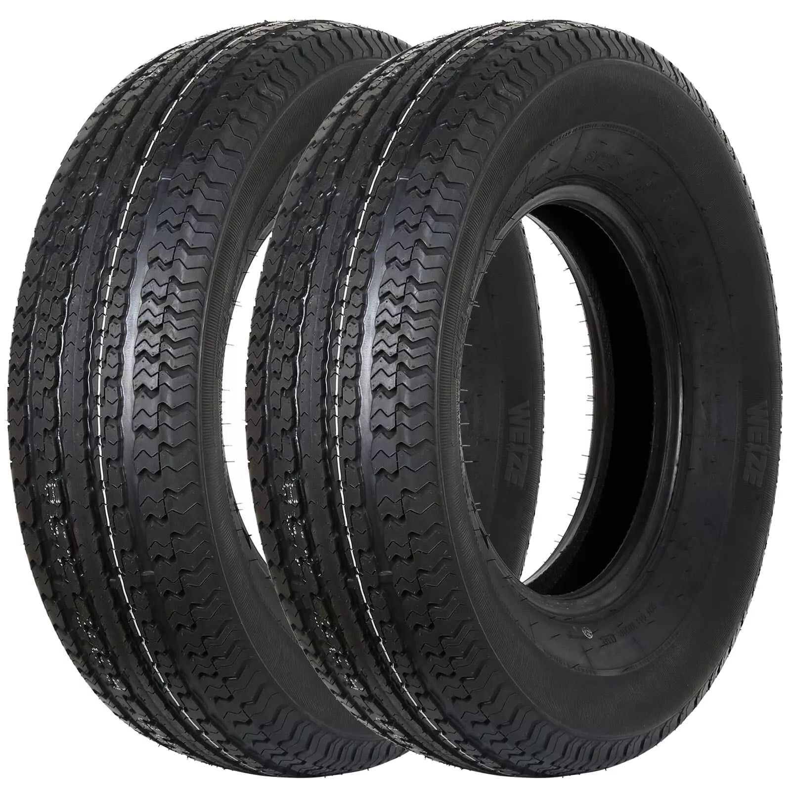 WEIZE Premium Trailer Tires ST225/75R15 10 Ply Load Range E, ST225 ...