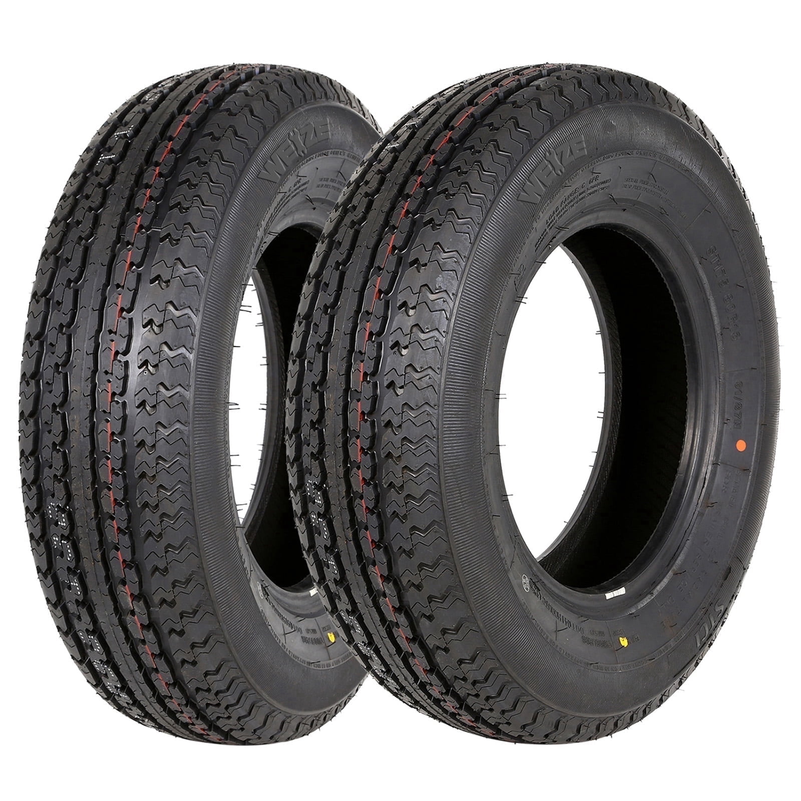 WEIZE ST175/80R13 Radial trailer tire, ST175/80-13 175 80R13, 6 Ply Load Range C, 91N Set of 2 Sansujyuku sansujyuku.com